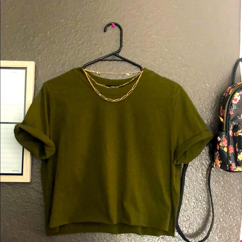 Forever 21 olive green shirt